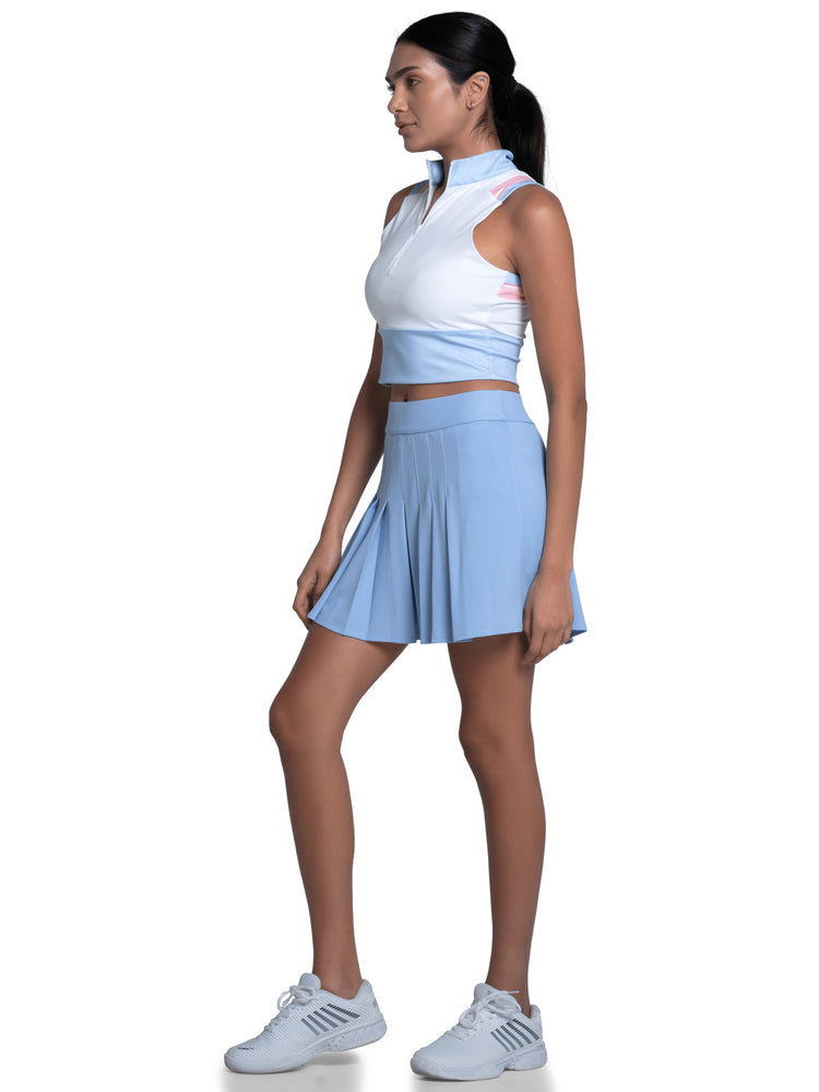 1910641-452 | EDGE CUT CROP TANK | AIR BLUE