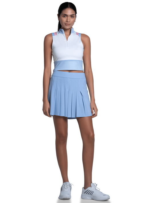 1910641-452 | EDGE CUT CROP TANK | AIR BLUE