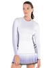 195767-578 | PLEATED L/S CREW LUCKY IN LOVE | PAISLEY