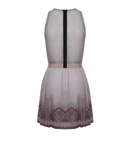 196046-025 | DEEP V PLEATED DRESS | ASPHALT