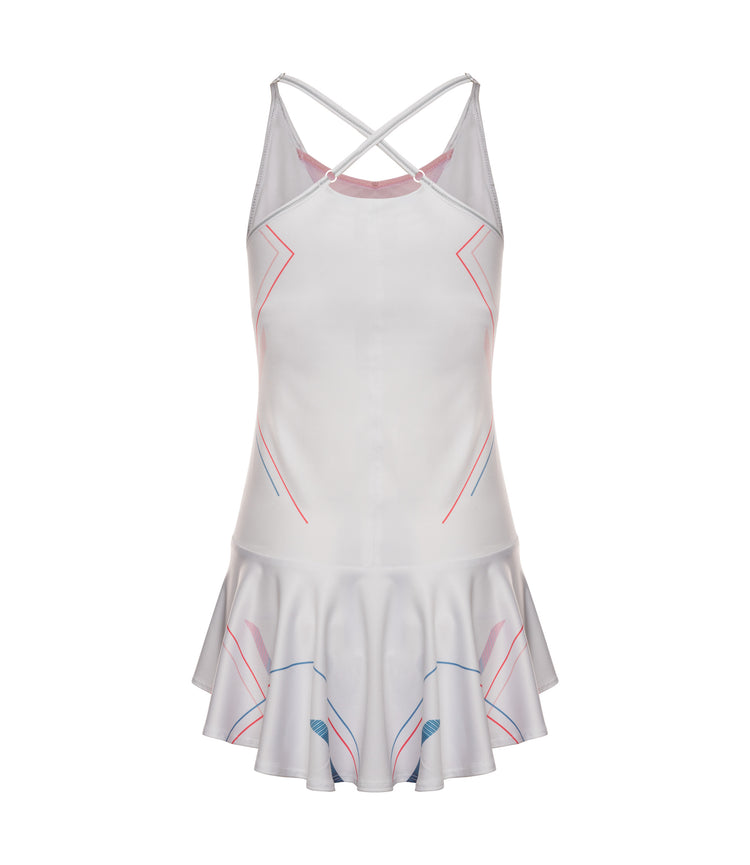 196047-100 | SCULPT STRAPPY DRESS | WHITE