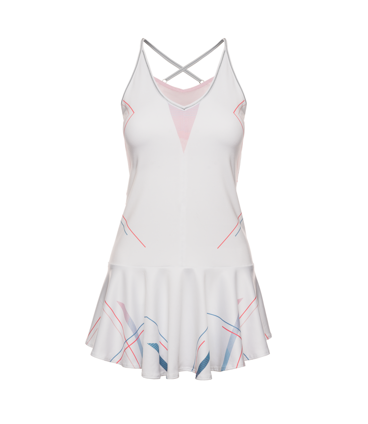 196047-100 | SCULPT STRAPPY DRESS | WHITE