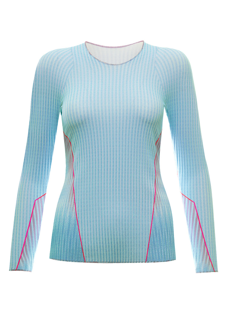 196052-462 | PLEATED L/S CREW | ANGEL