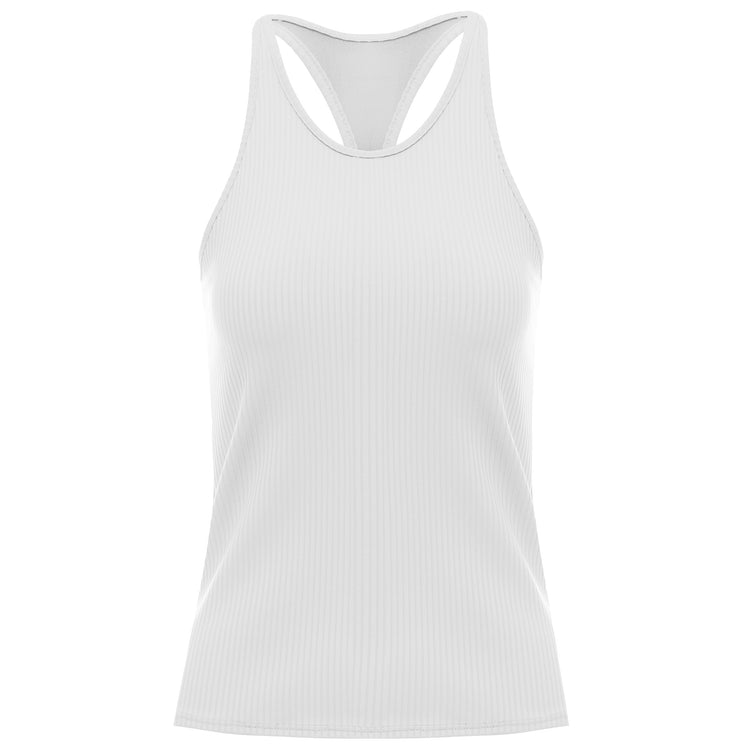 197232-100 | RIB TANK W/BRA | WHITE