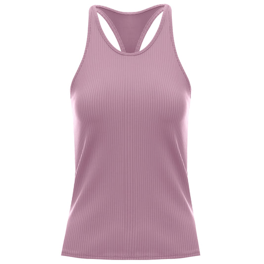 197232-558 | RIB TANK W/BRA | SOFT BERRY