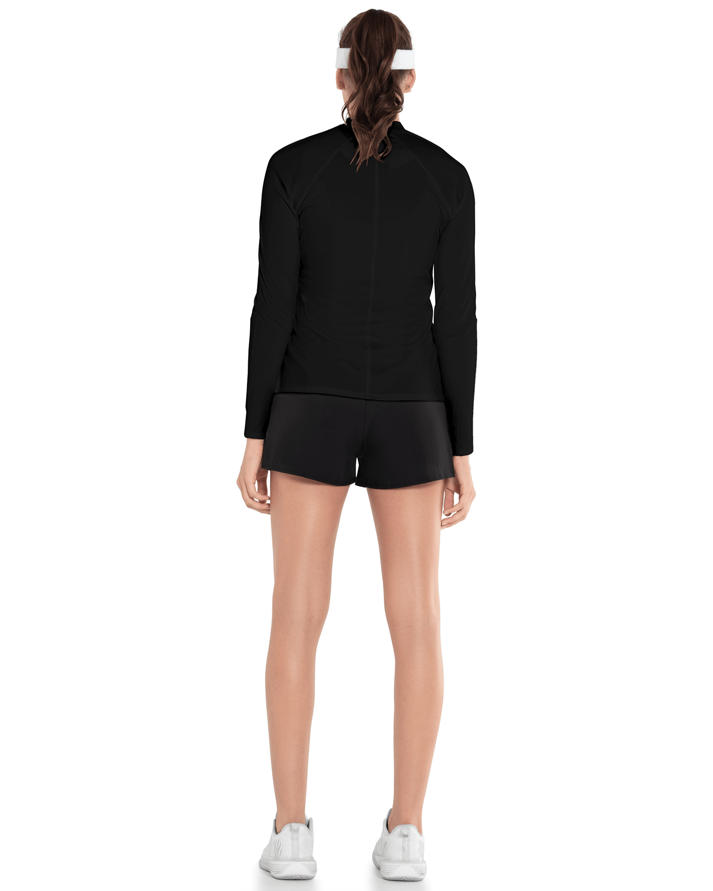 197695 - 008 | EXCEL ZIP L/S | BLACK - K - Swiss US - APPAREL