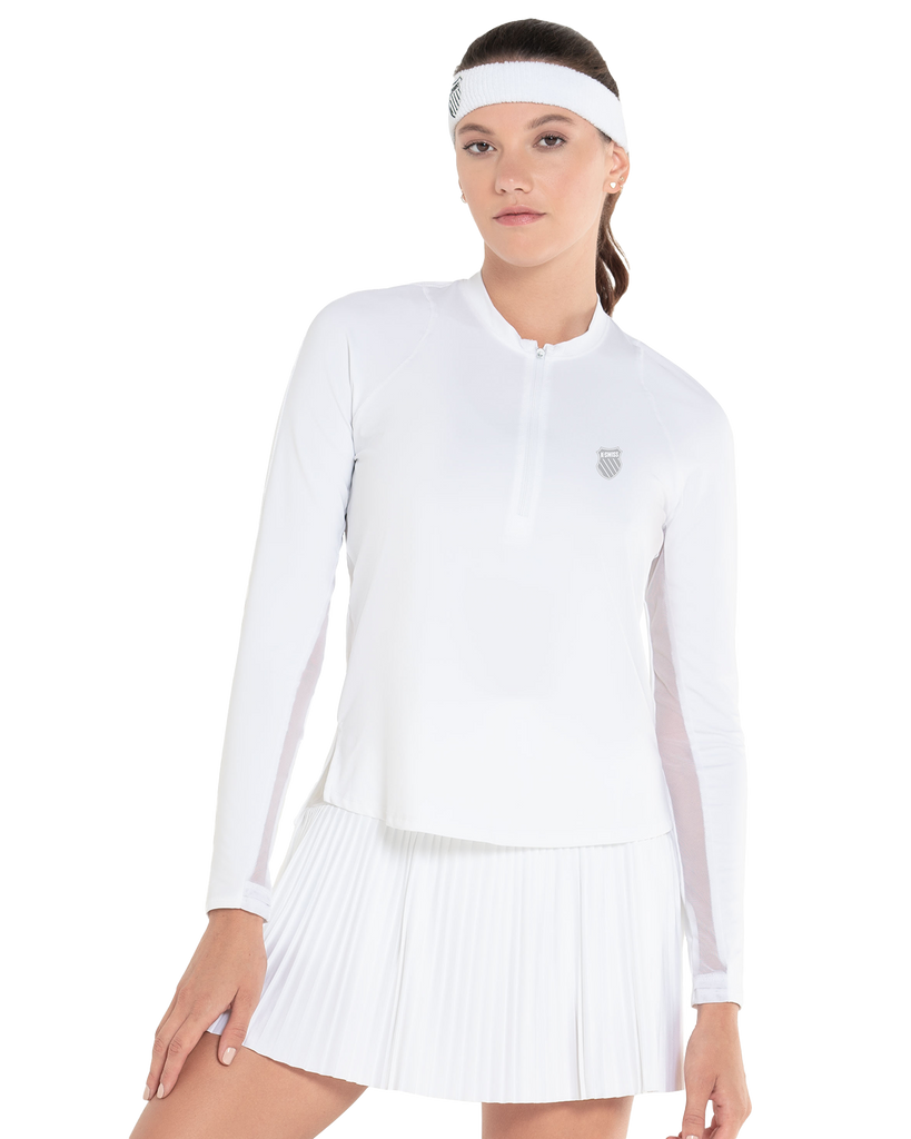 197695-100 | EXCEL ZIP L/S | WHITE