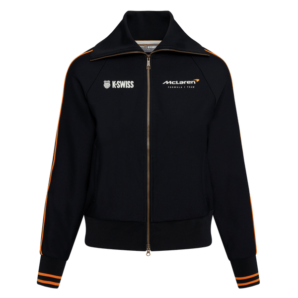 199354-008 | MCLAREN F1 TEAM VINTAGE SOFT TRACK JACKET | BLACK - K-Swiss US - APPAREL