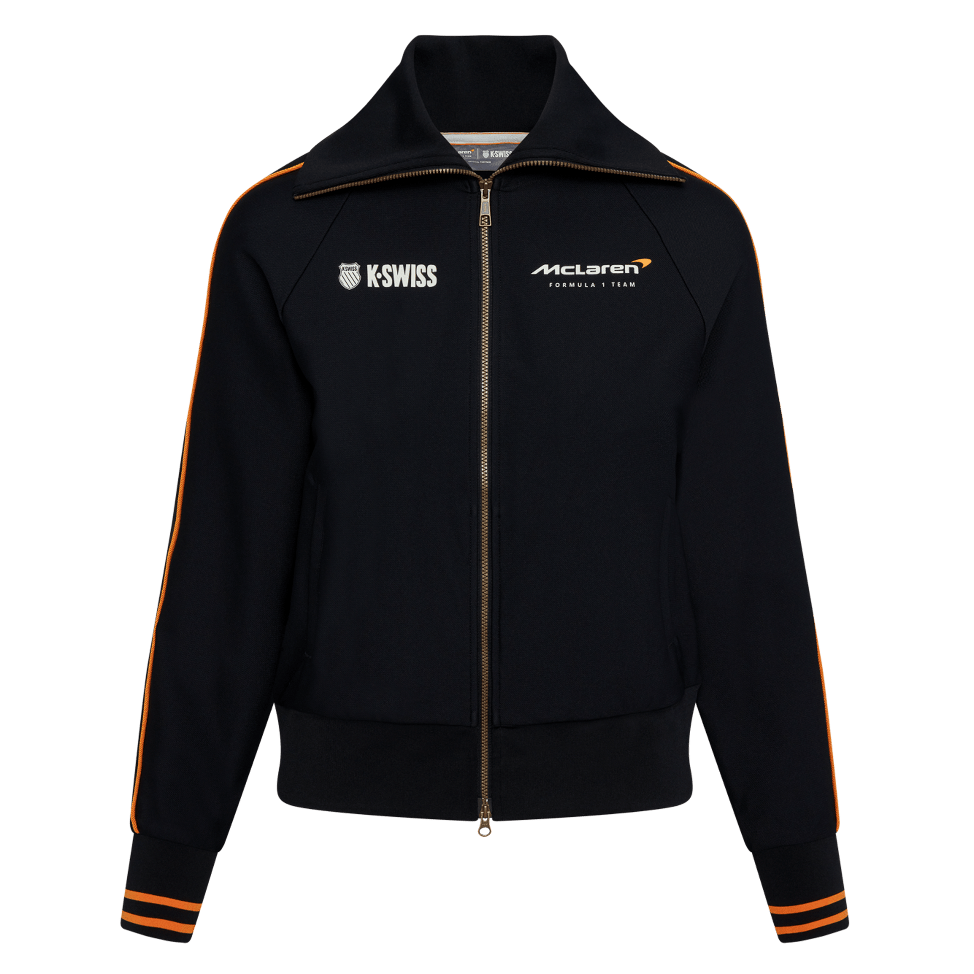 199354-008 | MCLAREN F1 TEAM VINTAGE SOFT TRACK JACKET | BLACK - K-Swiss US - APPAREL