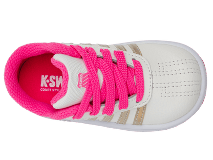 25612 - 174 - M | CLASSIC PRO | SNOW WHITE/HOT PINK/IRIDESCENT - K - Swiss US - FOOTWEAR