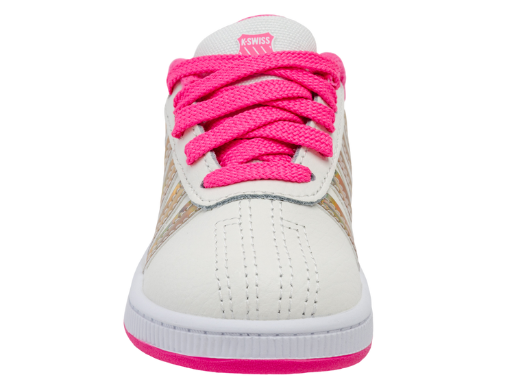 25612-174-M | CLASSIC PRO | SNOW WHITE/HOT PINK/IRIDESCENT