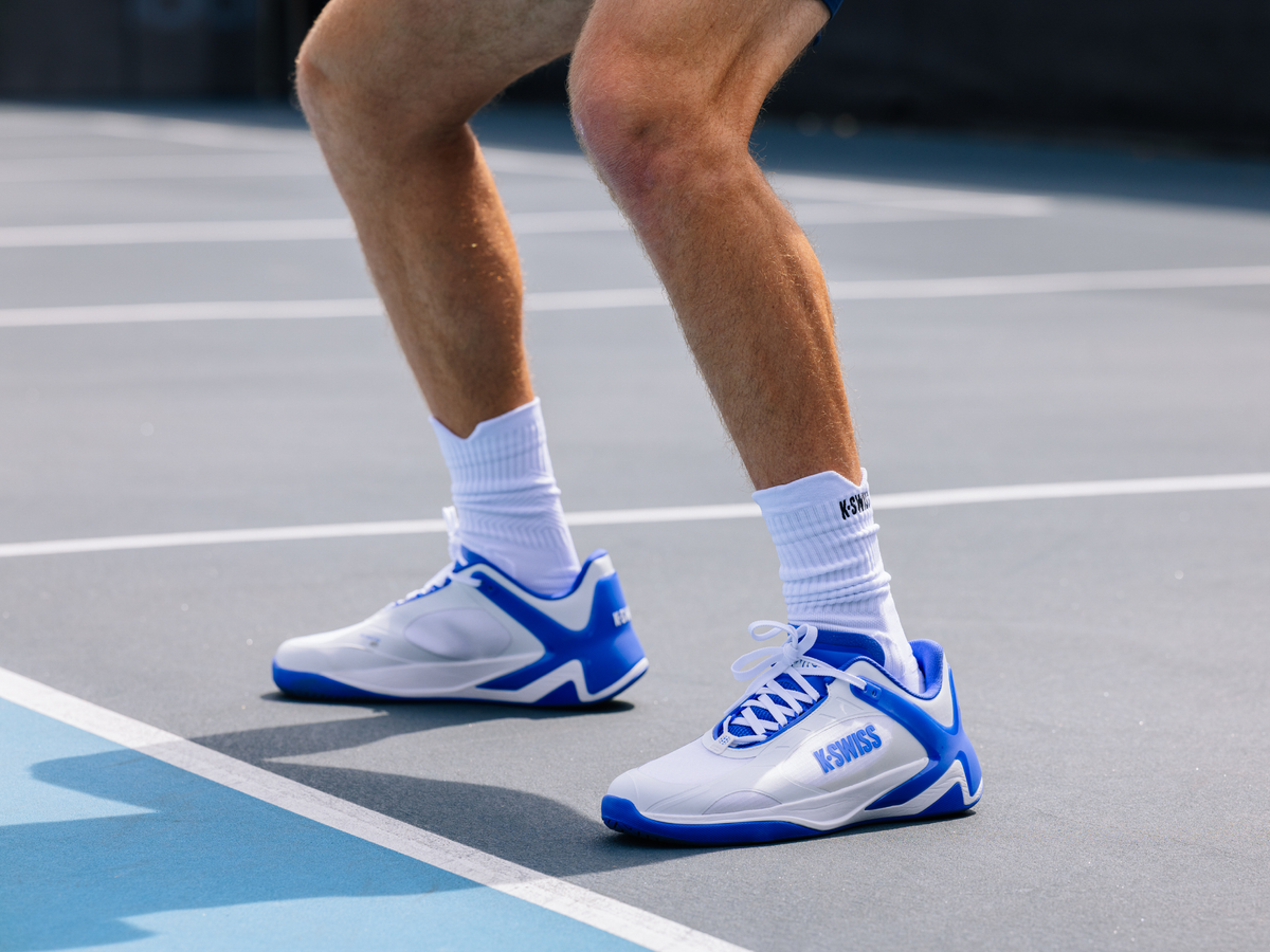 09491-142-M | K-FRAME PICKLEBALL | WHITE/DAZZLING BLUE - K-Swiss