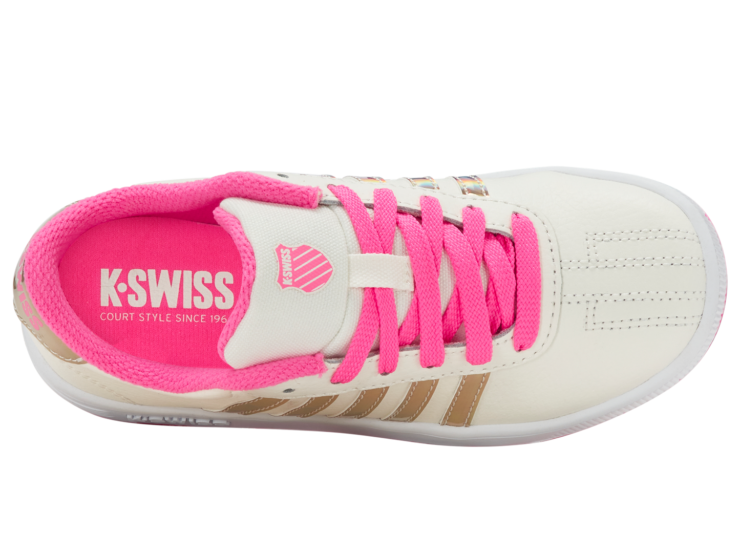 55612-174-M | CLASSIC PRO | SNOW WHITE/HOT PINK/IRIDESCENT