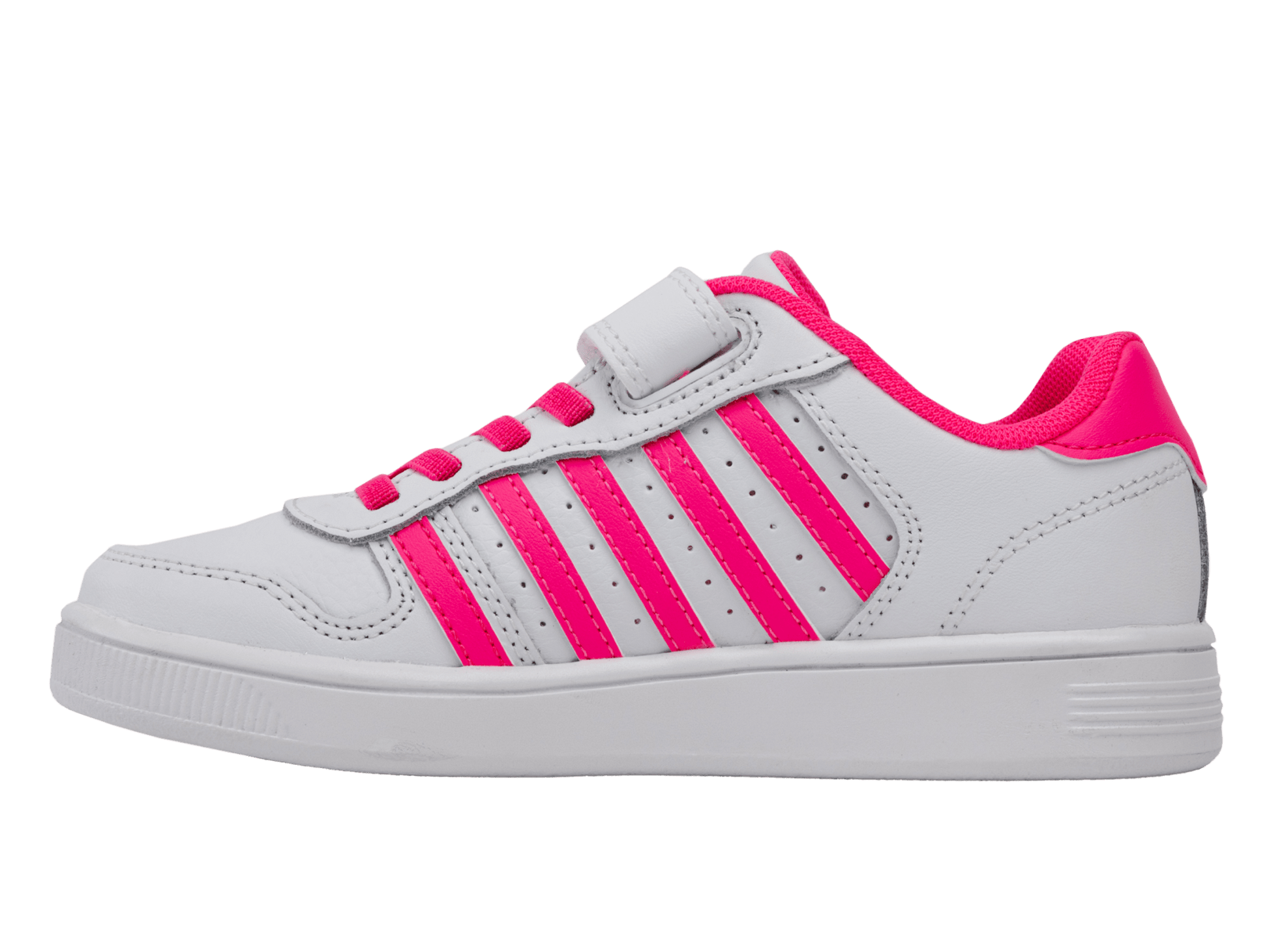 57006 - 153 - M | COURT PALISADES STRAP | WHITE/HOT PINK - K - Swiss US - FOOTWEAR