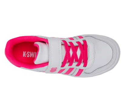 57006 - 153 - M | COURT PALISADES STRAP | WHITE/HOT PINK - K - Swiss US - FOOTWEAR