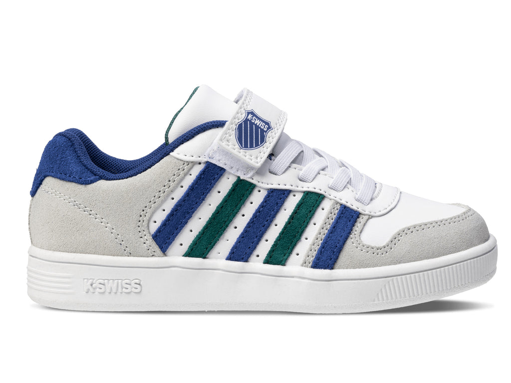 57006-159-M | COURT PALISADES STRAP | WHITE/ANTIQUE GREEN/BLUE QUARTEZ