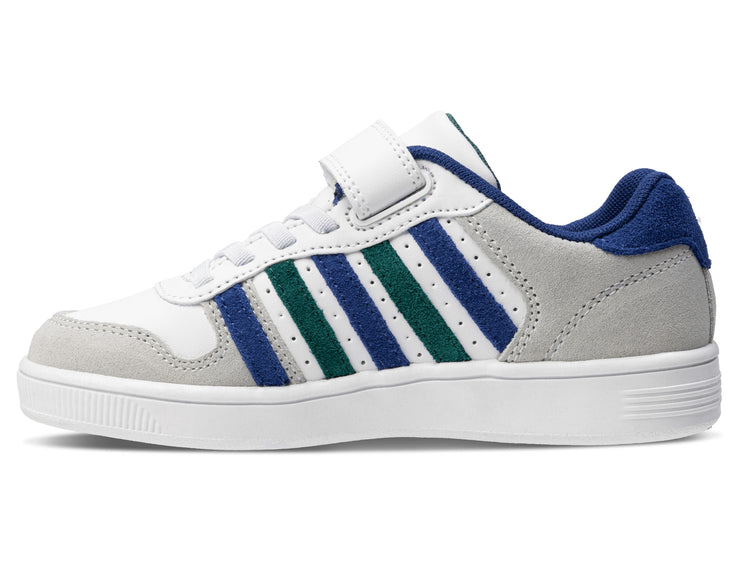 57006-159-M | COURT PALISADES STRAP | WHITE/ANTIQUE GREEN/BLUE QUARTEZ