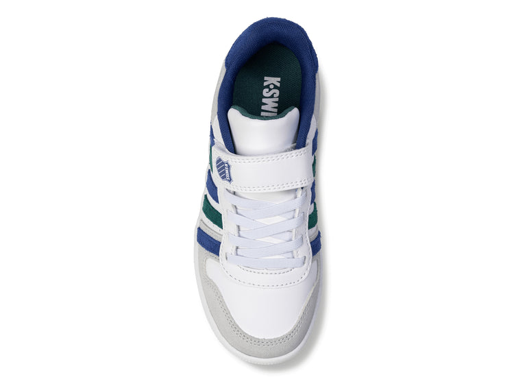 57006-159-M | COURT PALISADES STRAP | WHITE/ANTIQUE GREEN/BLUE QUARTEZ