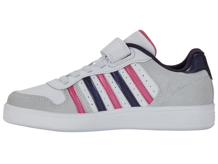 57006-191-M | COURT PALISADES STRAP | WHITE/PEACOAT/SHOCKING PINK
