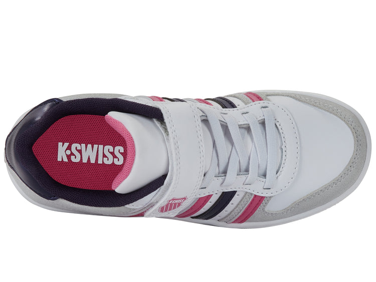 57006-191-M | COURT PALISADES STRAP | WHITE/PEACOAT/SHOCKING PINK