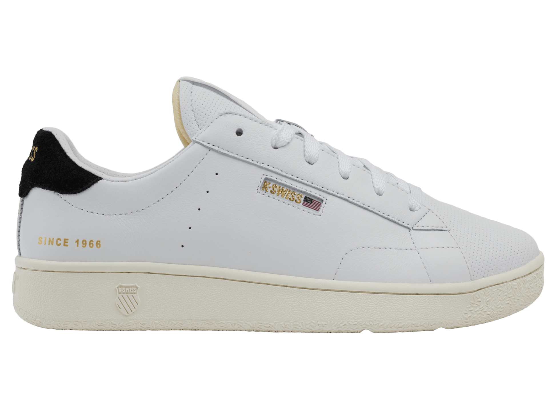 74503 - 133 - M | KSRC SLAMM KLUB | WHITE/BLACK/EGRET/GUM/GOLD - K - Swiss US - FOOTWEAR