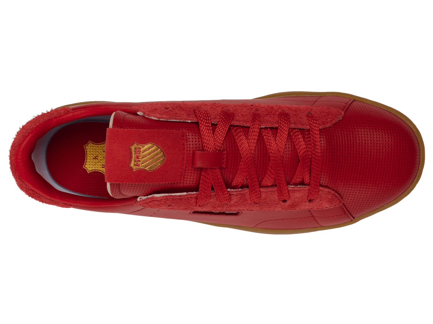 74503 - 604 - M | KSRC SLAMM KLUB | MARS RED/GUM/GOLD - K - Swiss US - FOOTWEAR