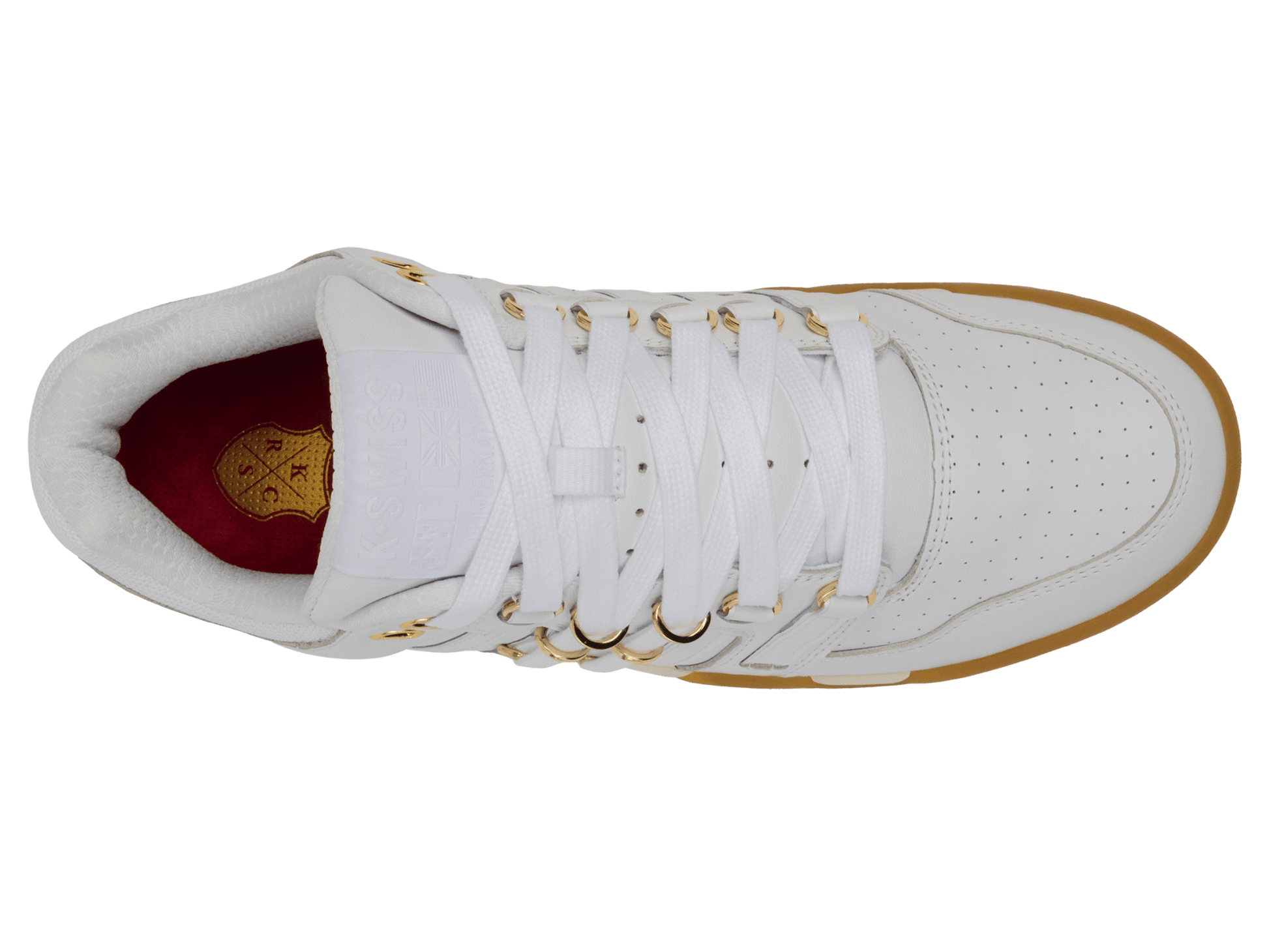 74504 - 184 - M | KSRC SI - 18 INTERNATIONAL C | WHITE/EGRET/GUM/GOLD - K - Swiss US - FOOTWEAR