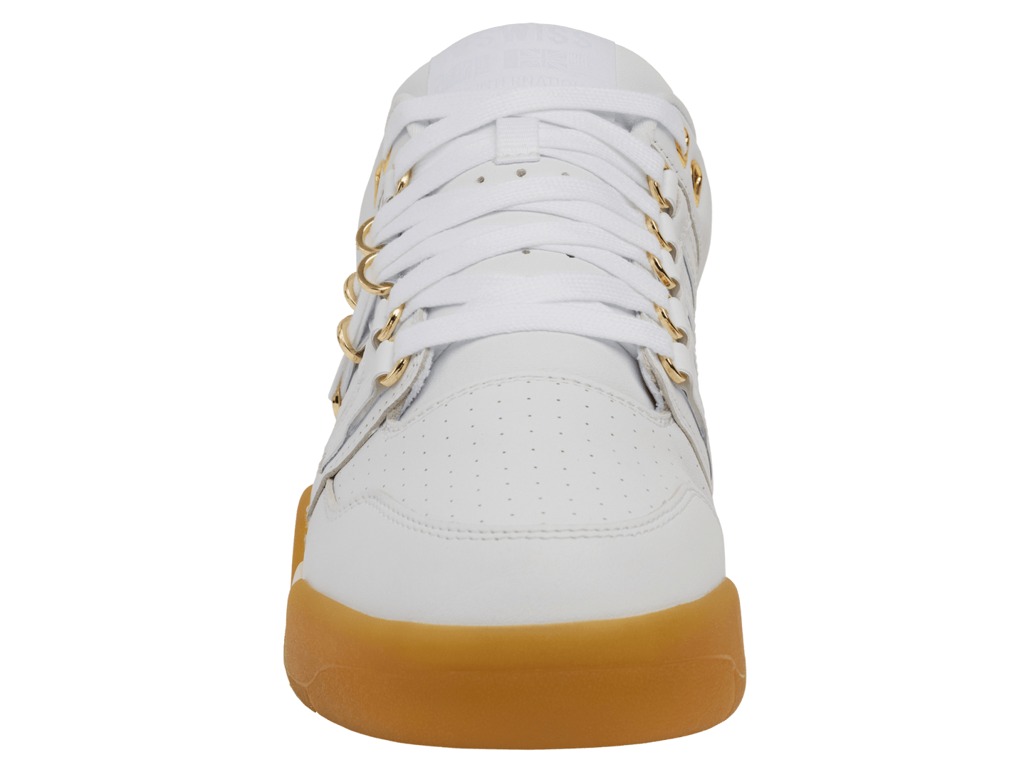74504 - 184 - M | KSRC SI - 18 INTERNATIONAL C | WHITE/EGRET/GUM/GOLD - K - Swiss US - FOOTWEAR