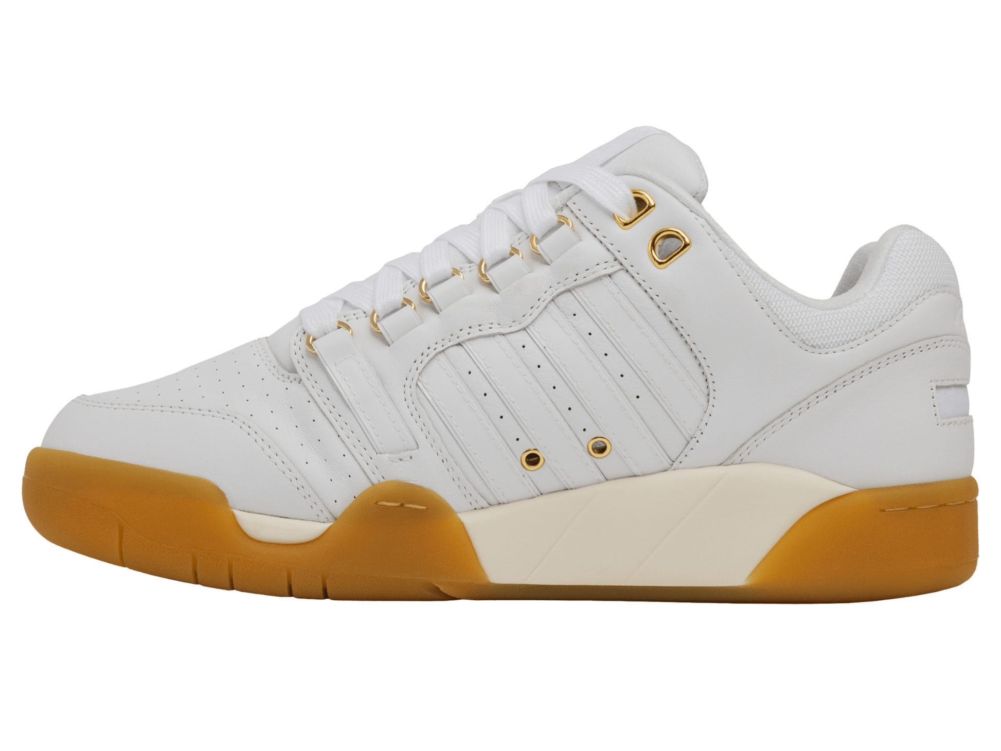 74504 - 184 - M | KSRC SI - 18 INTERNATIONAL C | WHITE/EGRET/GUM/GOLD - K - Swiss US - FOOTWEAR