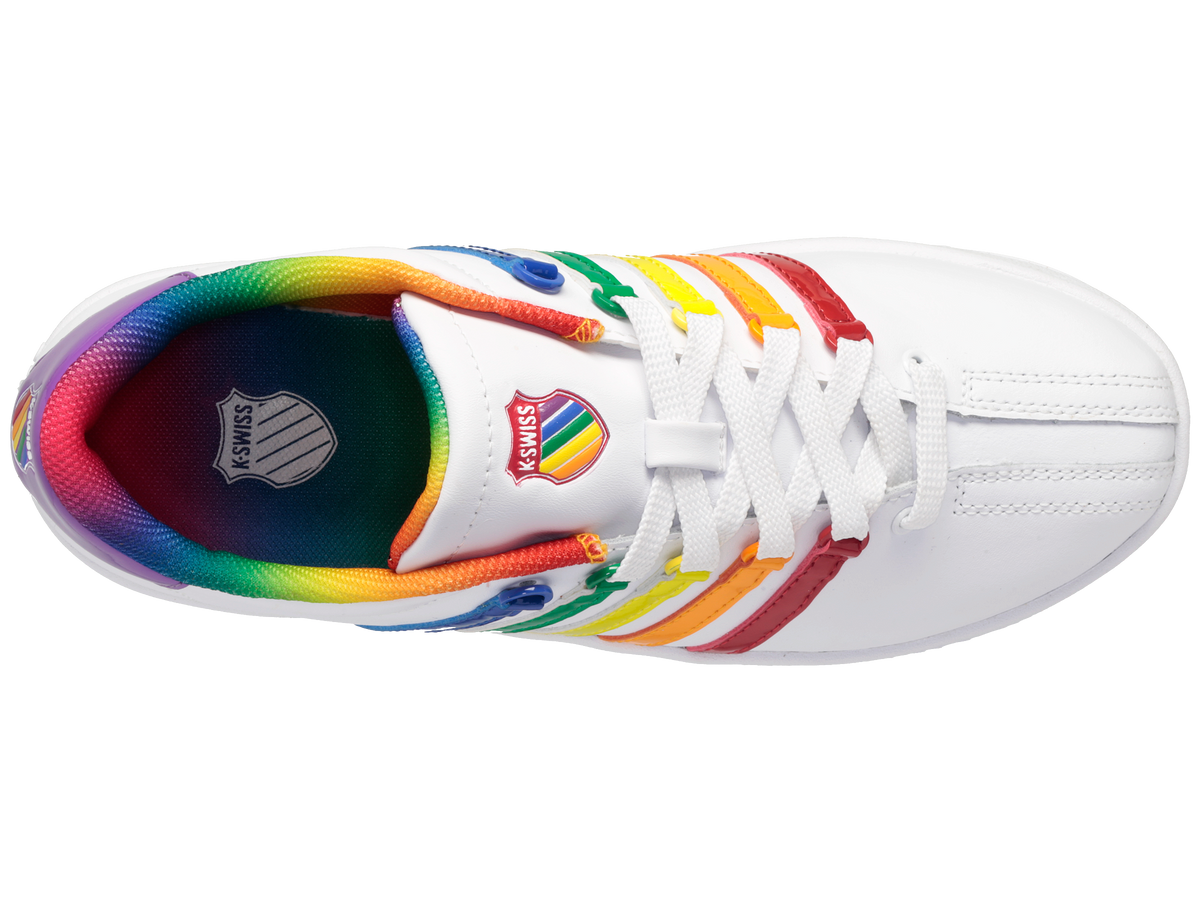 Chaussures K-Swiss ST429 Pour Enfant Taille 2 US - Occasion En Cuir Blanc Sportif