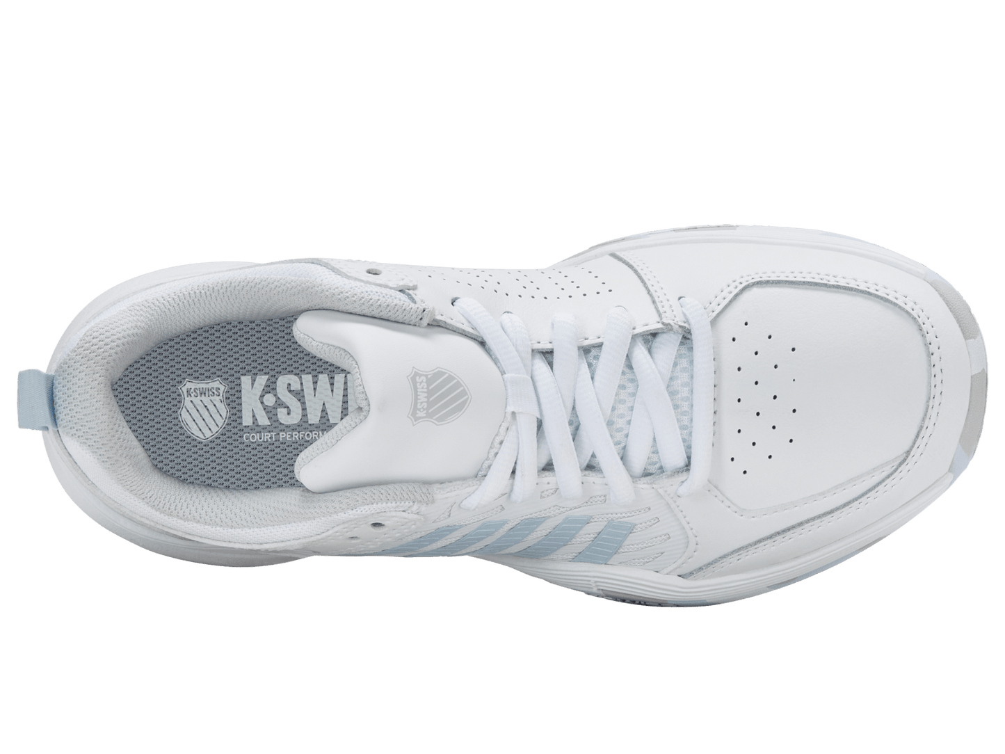84428 - 117 - M | COURT EXPRESS 2 | WHITE/BALLAD BLUE/DAWN BLUE - K - Swiss US - FOOTWEAR
