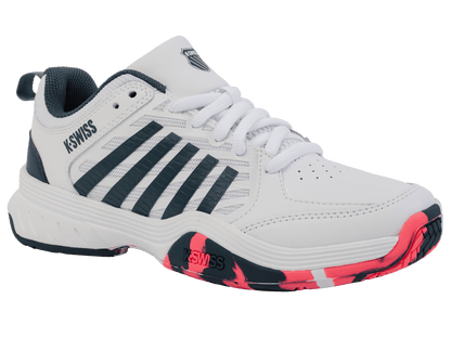 84428 - 129 - M | COURT EXPRESS 2 | WHITE/STARGAZER/NEON BLAZE - K - Swiss US - FOOTWEAR