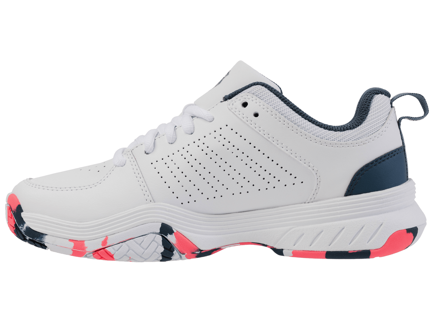 84428 - 129 - M | COURT EXPRESS 2 | WHITE/STARGAZER/NEON BLAZE - K - Swiss US - FOOTWEAR