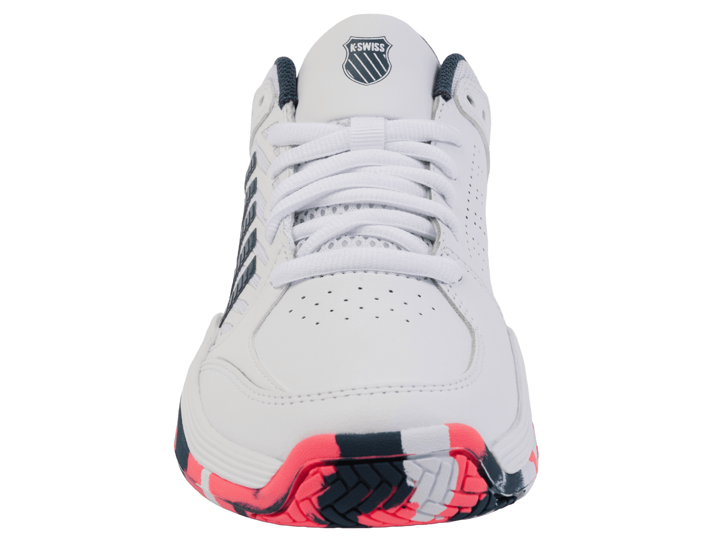 84428 - 129 - M | COURT EXPRESS 2 | WHITE/STARGAZER/NEON BLAZE - K - Swiss US - FOOTWEAR