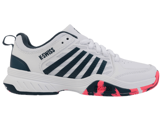 84428 - 129 - M | COURT EXPRESS 2 | WHITE/STARGAZER/NEON BLAZE - K - Swiss US - FOOTWEAR