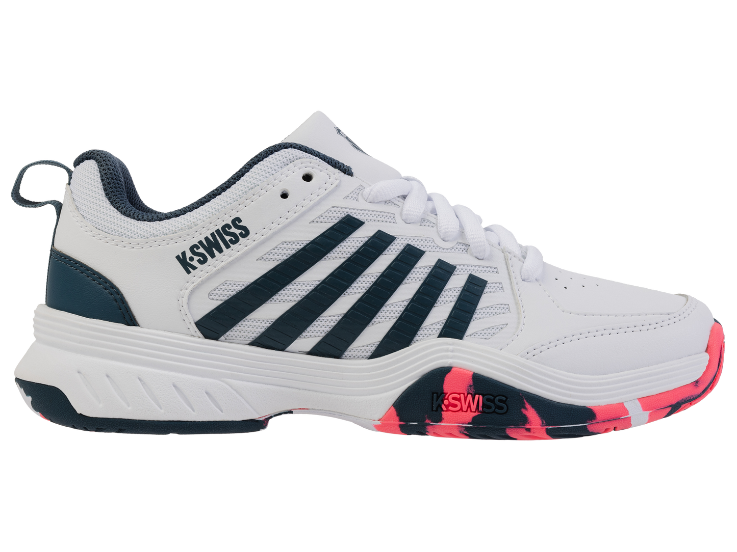 84428-129-M | COURT EXPRESS 2 | WHITE/STARGAZER/NEON BLAZE