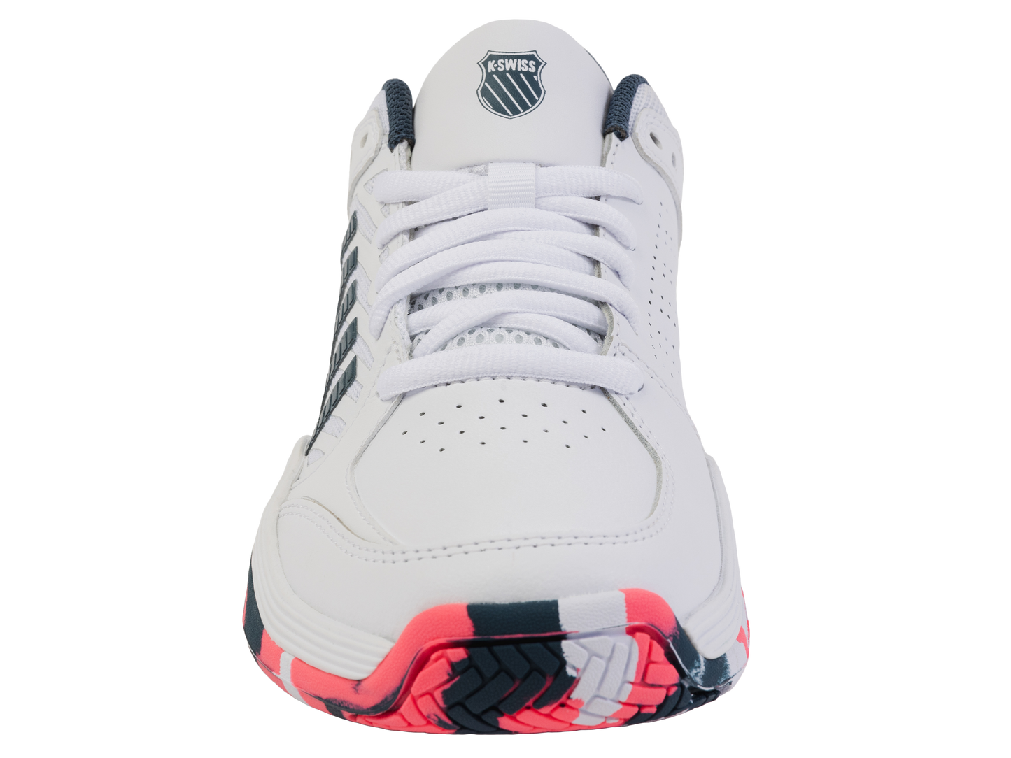 84428-129-M | COURT EXPRESS 2 | WHITE/STARGAZER/NEON BLAZE