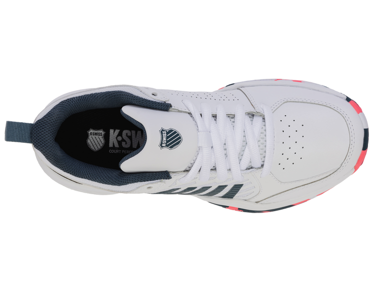 84428-129-M | COURT EXPRESS 2 | WHITE/STARGAZER/NEON BLAZE