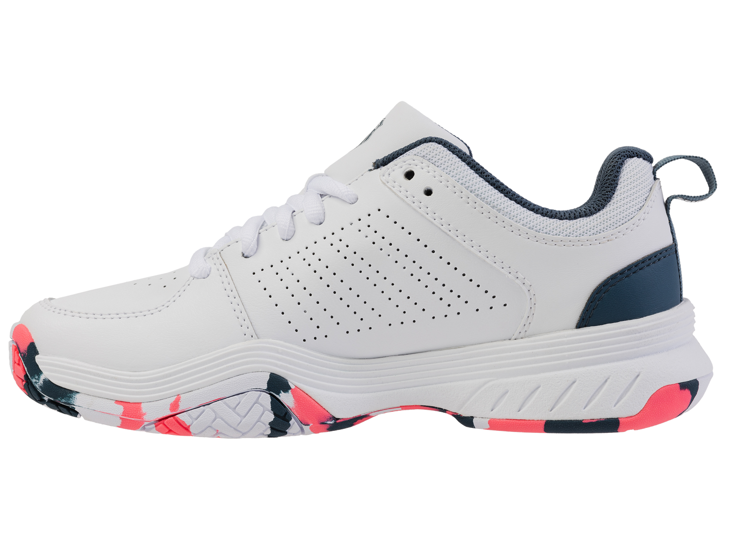 84428-129-M | COURT EXPRESS 2 | WHITE/STARGAZER/NEON BLAZE