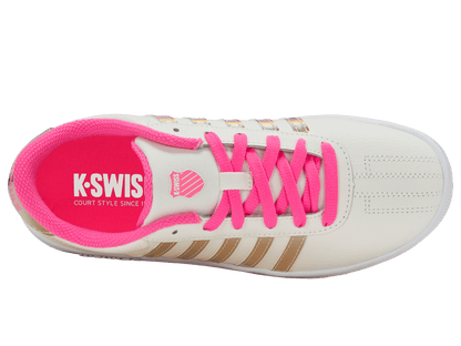 85612 - 174 - M | CLASSIC PRO | SNOW WHITE/HOT PINK/IRIDESCENT - K - Swiss US - FOOTWEAR