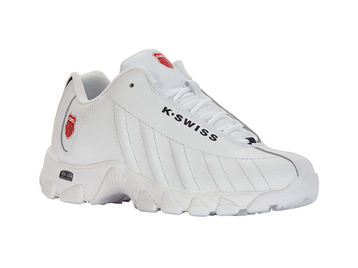 86408-130-M | ST329 | WHITE/NAVY/RED - K-Swiss US - FOOTWEAR