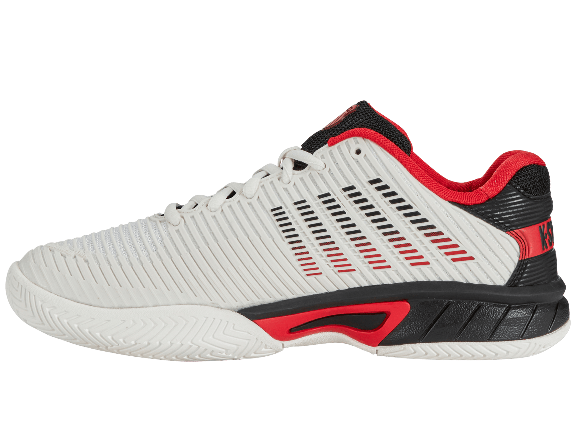 86613 - 104 - M | HYPERCOURT EXPRESS 2 | BRIGHT WHITE/STRETCH LIMO/HIGH RISK RED - K - Swiss US - FOOTWEAR