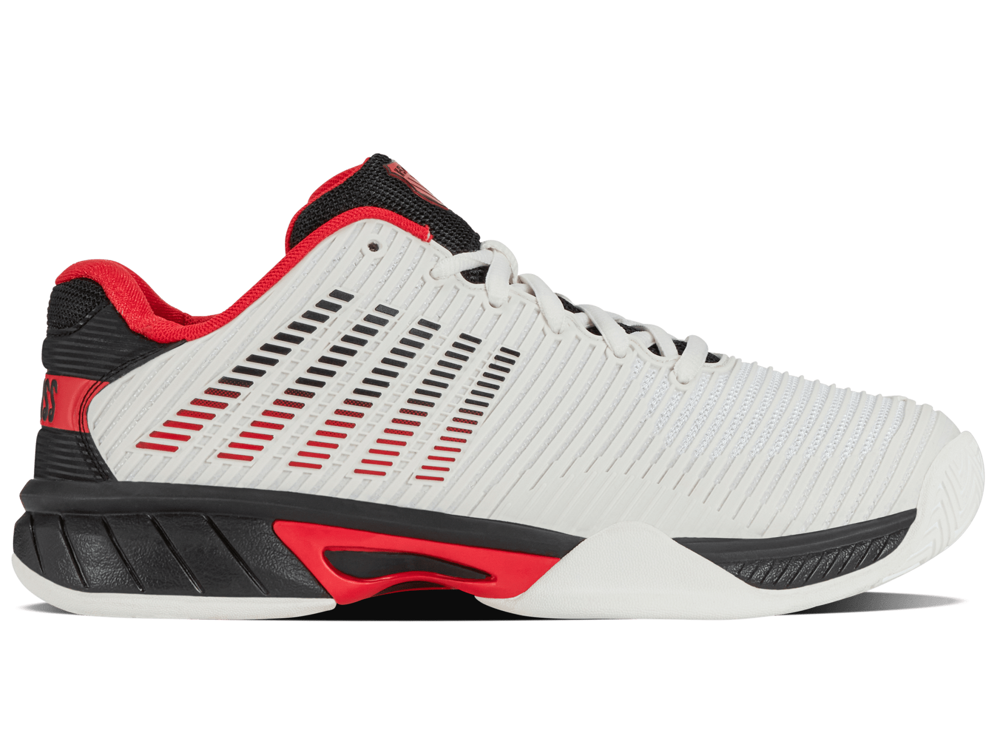 86613 - 104 - M | HYPERCOURT EXPRESS 2 | BRIGHT WHITE/STRETCH LIMO/HIGH RISK RED - K - Swiss US - FOOTWEAR