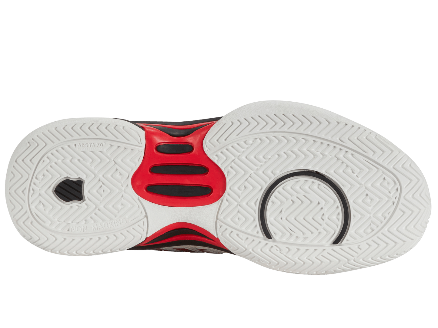 86613 - 104 - M | HYPERCOURT EXPRESS 2 | BRIGHT WHITE/STRETCH LIMO/HIGH RISK RED - K - Swiss US - FOOTWEAR