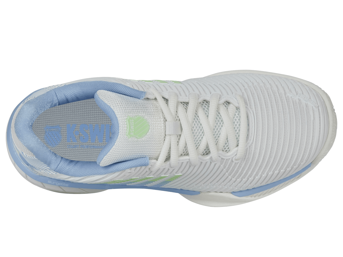 86613 - 126 - M | HYPERCOURT EXPRESS 2 | LUCENT WHITE/DUTCH CANAL/PARADISE GREEN - K - Swiss US - FOOTWEAR