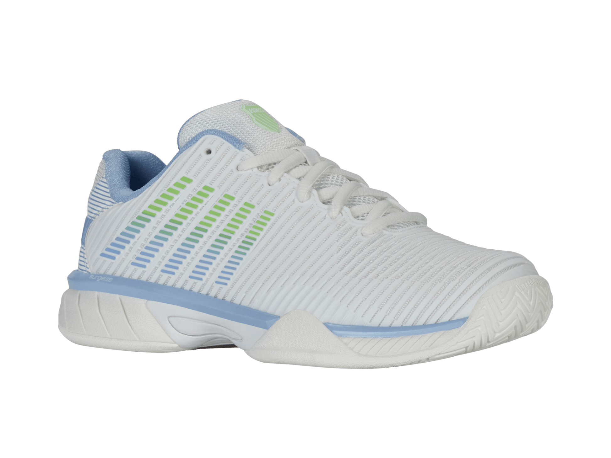 86613 - 126 - M | HYPERCOURT EXPRESS 2 | LUCENT WHITE/DUTCH CANAL/PARADISE GREEN - K - Swiss US - FOOTWEAR