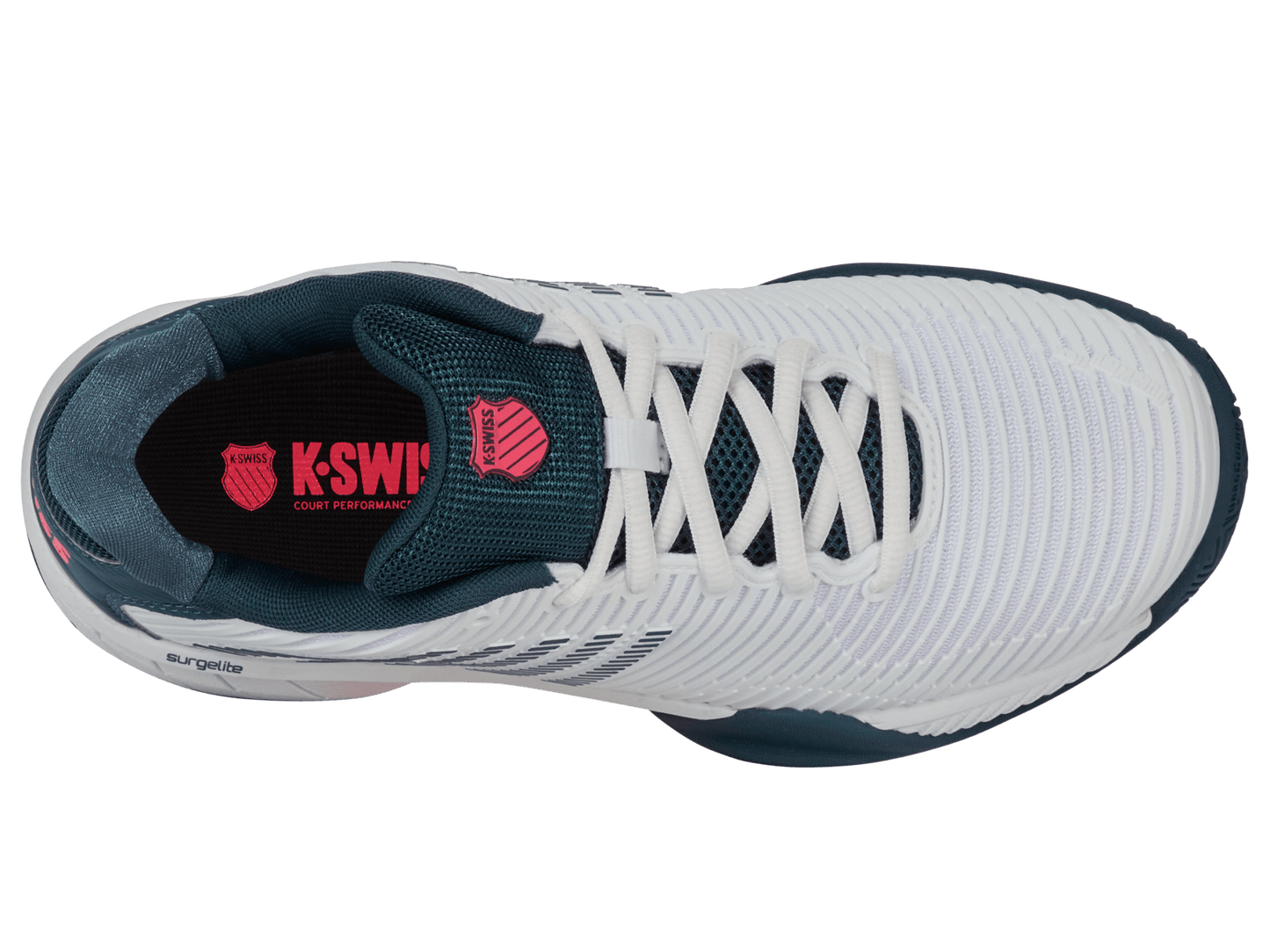 86613 - 129 - M | HYPERCOURT EXPRESS 2 | WHITE/STARGAZER/NEON BLAZE - K - Swiss US - FOOTWEAR