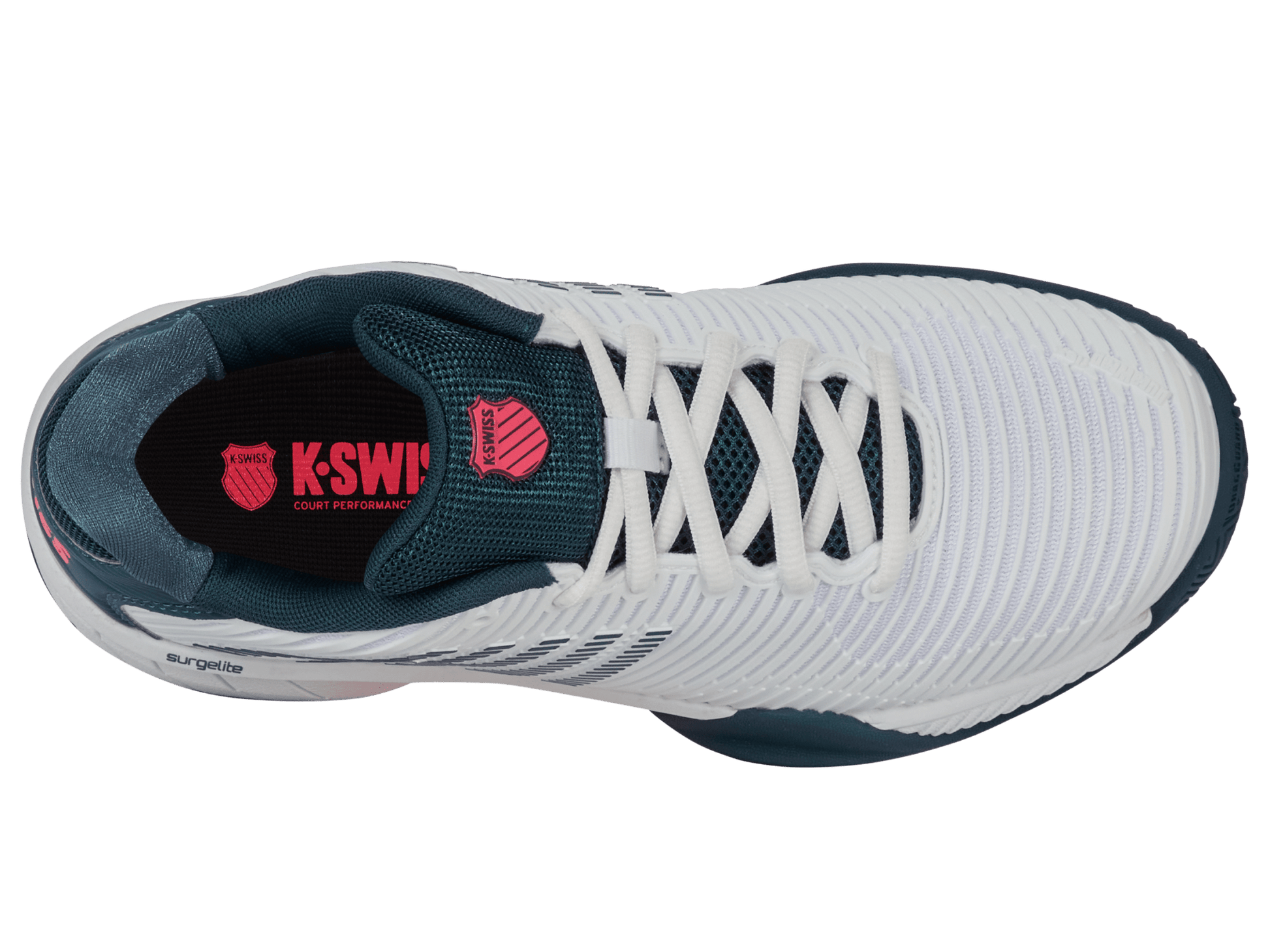 86613 - 129 - M | HYPERCOURT EXPRESS 2 | WHITE/STARGAZER/NEON BLAZE - K - Swiss US - FOOTWEAR