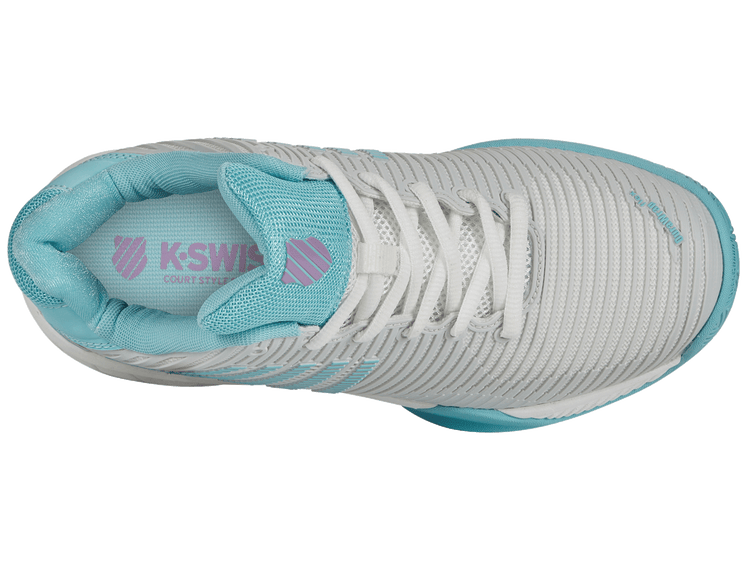 86613-190-M | HYPERCOURT EXPRESS 2 | BRILLIANT WHITE/ANGEL BLUE/SHEER LILAC