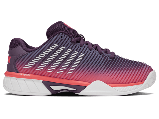 86613 - 593 - M | HYPERCOURT EXPRESS 2 | PURPLE PLUMERIA/WHITE/HOT CORAL - K - Swiss US - FOOTWEAR